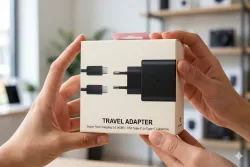 USB адаптер 45W с кабелем Type-C - Быстрая зарядка, Защита от перегрева, Black Edition thumbnail
