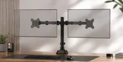 Настольный кронштейн для двух мониторов Z022 - 17"-33", газлифт, поворот 360°, алюминиевый сплав thumbnail