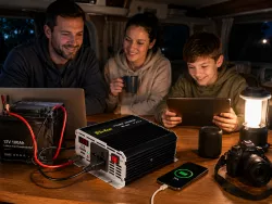 Преобразователь напряжения SU-KAM RPI 500W - Инвертор 12V DC в 220V AC, Защита от перегрева, Компактный корпус, Подходит для авто и кемпинга thumbnail