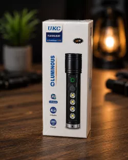 Аккумуляторный фонарик UKC Luminous S200 - LED освещение, 4 режима, зарядка USB Type-C, боковая панель thumbnail