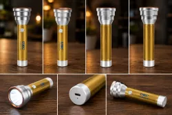 Ручной фонарик UKC Luminous S300 - 4 режима, LED-свет, USB-зарядка, аккумуляторный thumbnail