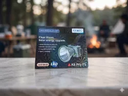 Налобный фонарь UKC K8 Pro FS - LED, аккумуляторный, влагозащищенный, зарядка Type-C, регулируемый ремешок thumbnail