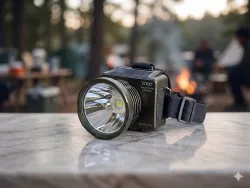 Налобный фонарь UKC K8 Pro FS - LED, аккумуляторный, влагозащищенный, зарядка Type-C, регулируемый ремешок thumbnail
