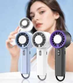 Портативный вентилятор Mini-Cooler с функцией холодного компресса - 1500 Mah, USB Type-C, несколько скоростей thumbnail
