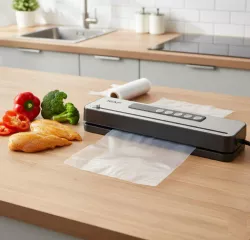 Вакуумный упаковщик RAF R.74000 - 110 Вт, 2 режима, защита от перегрева, ширина пакета до 32 см, механическое управление thumbnail