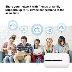 Портативный 4G LTE роутер MF8-E с аккумулятором 2100 мАч - до 150 Мбит/с, до 10 устройств, слот для SIM-карты thumbnail