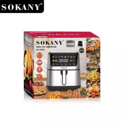 Аэрофритюрница Sokany SK-10066 - 9.5 л, 2400 Вт, 12 программ, электронное управление, тайме thumbnail
