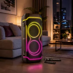 Портативная акустика ZXX-5540 - 100 Вт, Bluetooth, USB, FM, LED-подсветка, 2 микрофона, пульт ДУ thumbnail