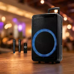 Портативная колонка ZXX-7676 с Bluetooth и TWS - 60Вт, 2 микрофона, пульт ДУ, USB/SD/FM, 12-дюймовый динамик thumbnail