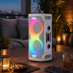 Портативная Bluetooth колонка ZXX-8082 - 60 Вт, 2x6.5" динамика, микрофон, TWS, LED-подсветка, до 10 часов работы thumbnail