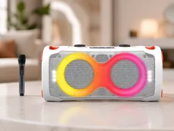 Портативная Bluetooth колонка ZXX-8082 - 60 Вт, 2x6.5" динамика, микрофон, TWS, LED-подсветка, до 10 часов работы thumbnail
