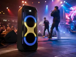 Портативная колонка ZXX-5580 с Bluetooth и RGB подсветкой - 80 Вт, 2 микрофона, TWS, до 6 ч работы thumbnail