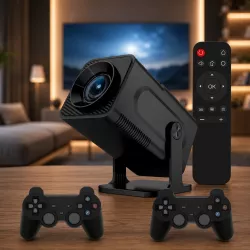 Мультимедийный проектор HCS350 PRO - Android 11, Full HD, экран 30-200 дюймов, Wi-Fi, Bluetooth, 2 джойстика thumbnail