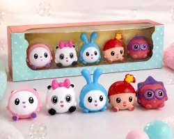 Игровой набор фигурок для ванны Малышарики - 5 шт, пищащие, мягкий материал, от 3 лет thumbnail
