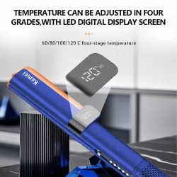 Стайлер-выпрямитель для волос Kemei KM-6911 - LCD дисплей, 4 температурных режима, ионизация, для сухих/влажных волос thumbnail