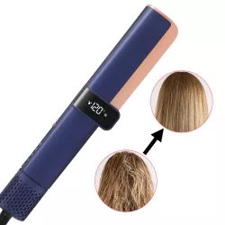 Стайлер-выпрямитель для волос Kemei KM-6911 - LCD дисплей, 4 температурных режима, ионизация, для сухих/влажных волос thumbnail