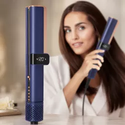 Стайлер-выпрямитель для волос Kemei KM-6911 - LCD дисплей, 4 температурных режима, ионизация, для сухих/влажных волос thumbnail