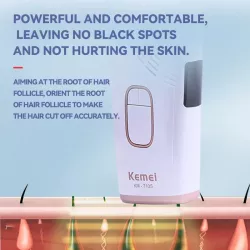 Фотоэпилятор Kemei KM-7105 - LED-дисплей, 2 режима, УФ-дезинфекция, световые волны 530-1100 нм thumbnail