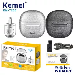 Электробритва и триммер Kemei KM-T381: 3 лезвия, IPX7, USB зарядка, Компактный 2-в-1 набор для сухого и влажного бритья thumbnail