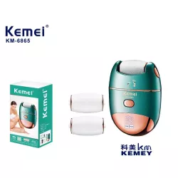 Электрическая пемза для ног Kemei KM-6865 - 3 насадки, 2 скорости, LED-дисплей, IPX4 влагозащита thumbnail
