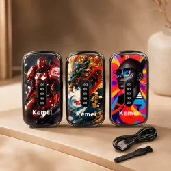 Электробритва Kemei KM-T417 - фольговая, 1200 мАч, 150 минут работы, легкий пластиковый корпус thumbnail