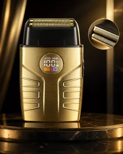 Электробритва Kemei KM-T401 - 3 скорости, LCD-дисплей, УФ-стерилизация, IPX7 водозащита, до 90 мин работы thumbnail