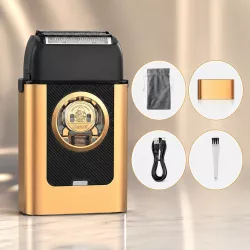 Электробритва Kemei KM-T409 - сеточная, тройное лезвие, аккумулятор 2000 мАч, до 120 мин работы, USB/Type-C зарядка thumbnail