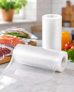 Вакуумный рулон Vacum Rolls 30x500 см - Для хранения и упаковки продуктов, Походят для большинства вакууматоров thumbnail