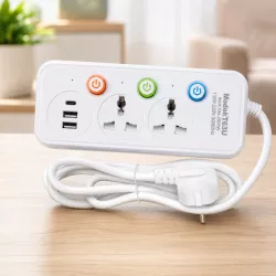 Сетевой удлинитель AND WL-2 T63U - 2 розетки, USB-C и 2 USB-A порта, до 2500 Вт thumbnail