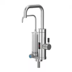 Проточный водонагреватель Faucet ZSWK-D02 - 3300 Вт, LED-дисплей, нерж. сталь 304, фильтр, 30-60°C thumbnail