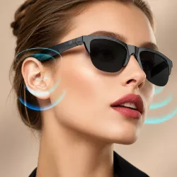 Смарт-очки XH-EP-F06 с Bluetooth 5.3 - Поляризационные линзы, сенсорное управление, UV-защита, вес 30 г thumbnail
