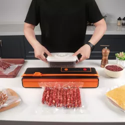 Вакуумный упаковщик 150Вт SX-168 - Компактный дизайн, простое управление, продление свежести продуктов thumbnail