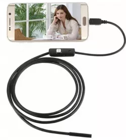 Гибкий USB эндоскоп для Android и ПК - 3.5 м, камера 5.5 мм, подсветка, IPX67, крючок, магнит, зеркало в комплекте thumbnail