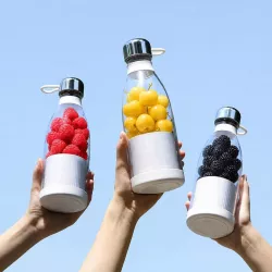 Портативный блендер-бутылка Mini Juicer 350 мл - аккумуляторный, 40 Вт, USB зарядка, белый thumbnail