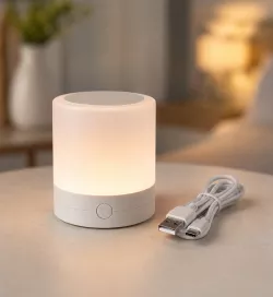 Сенсорный LED ночник с пультом - разноцветная подсветка, USB зарядка, компактный 7x7x7 см thumbnail
