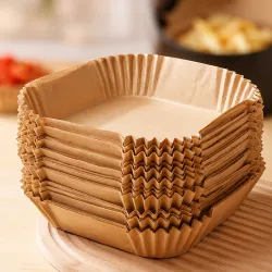 Одноразовые пергаментные формы для аэрогриля - 20x25x4.5 см, 50 шт, термостойкость до 220°C, универсальный разме thumbnail