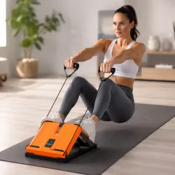 Наклонная фитнес-доска Sport Stretching Plate - складная конструкция, эспандеры, встроенный таймер, для растяжки и фитнеса thumbnail