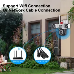 Уличная Wi-Fi IP-камера 16 Мп PTZ с 10-кратным зумом - AI-отслеживание, двухсторонняя связь, защита IP66 thumbnail