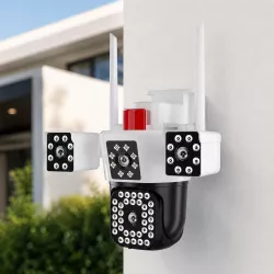 Уличная Wi-Fi IP-камера 16 Мп PTZ с 10-кратным зумом - AI-отслеживание, двухсторонняя связь, защита IP66 thumbnail