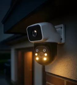 Уличная Wi-Fi IP камера E390 - двойная 2+2 Мп, приложение Eyes390, ночное видение, защита IP66 thumbnail