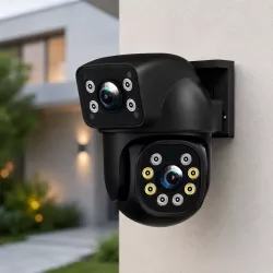 Уличная Wi-Fi IP камера E390 - двойная 2+2 Мп, приложение Eyes390, ночное видение, защита IP66 thumbnail