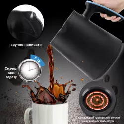 Кофеварка Domotec 500 мл - 600 Вт, автоотключение, компактная турка MS-102S для молотого кофе thumbnail