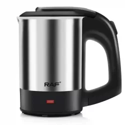 Электрочайник Domotec/RAF 0,5 л, 1000 Вт - корпус из нержавеющей стали, набор 2 чашки, скрытый дисковый нагреватель thumbnail