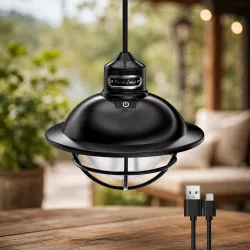 Аккумуляторный LED-фонарь SSP-10/LY13 - Ретро стиль, USB-зарядка, 1000 лм, плавная регулировка яркости thumbnail