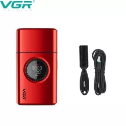 Электробритва VGR V-377 - шейвер с LED-дисплеем, двойным лезвием, 21 режимом скорости, автономная работа до 100 минут thumbnail