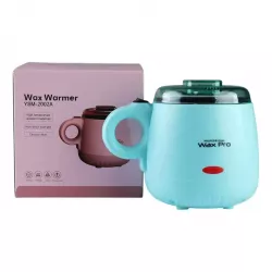 Баночный воскоплав Wax Pro 100 Вт 200 мл - голубой, компактный, прозрачная крышка для контроля нагрева thumbnail
