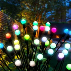 Садовый светильник Светлячок 70 см - 6 LED, солнечные батареи, 2 шт, водонепроницаемый корпус thumbnail