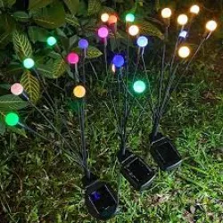 Садовый светильник Светлячок 70 см - 6 LED, солнечные батареи, 2 шт, водонепроницаемый корпус thumbnail