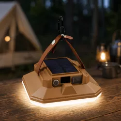 Кемпинговый фонарь Bailong JK-06 - LED лампа с солнечной панелью, Power Bank, 7 режимов освещения thumbnail