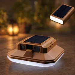 Кемпинговый фонарь Bailong JK-06 - LED лампа с солнечной панелью, Power Bank, 7 режимов освещения thumbnail